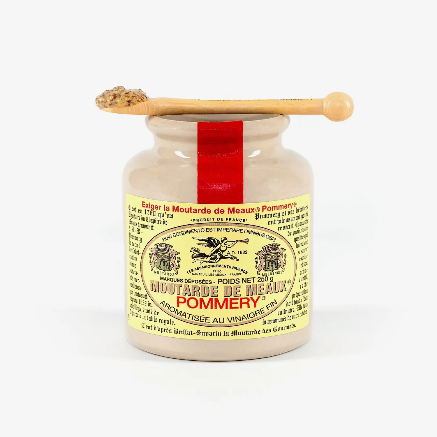 Pommery cuillère à moutarde bois française 250g