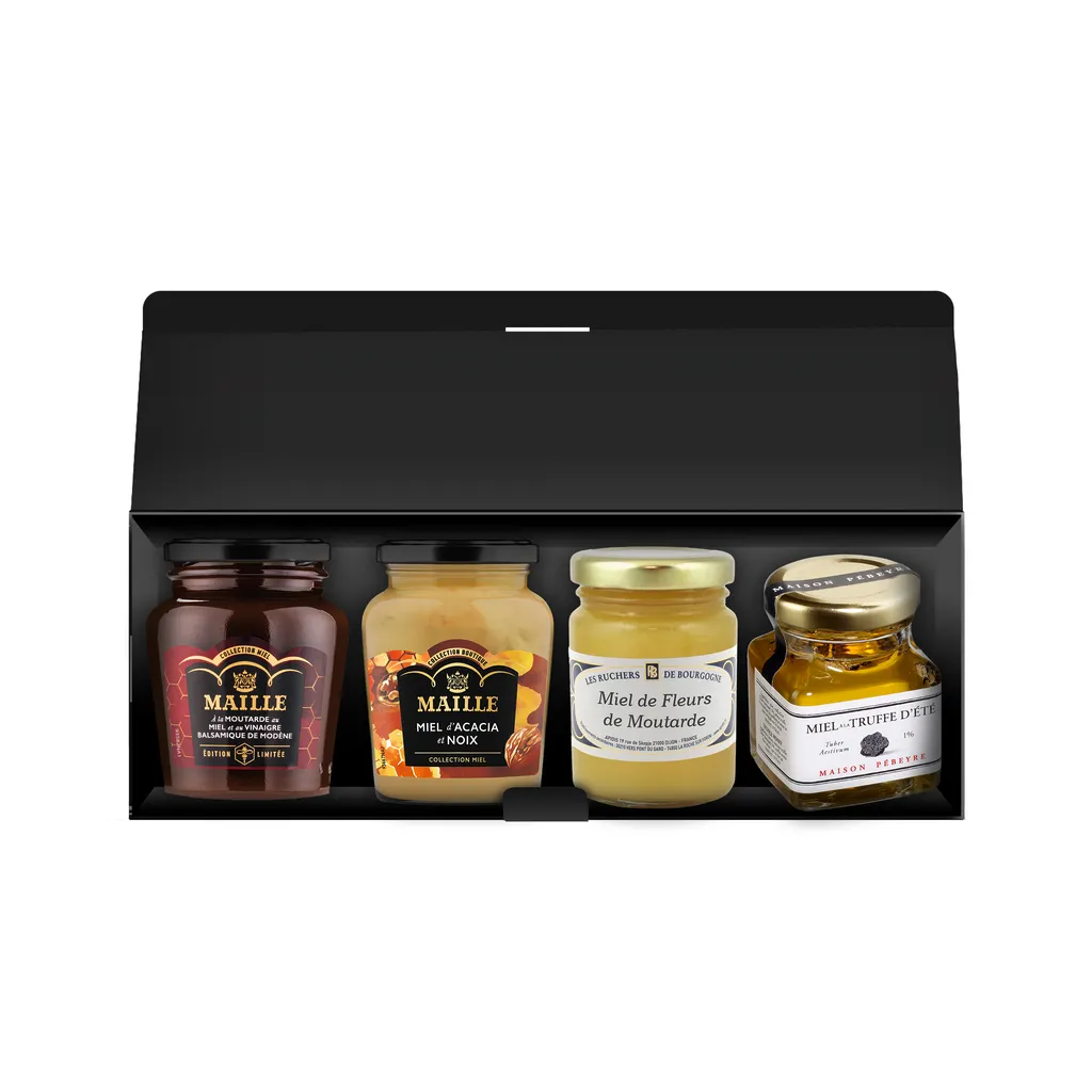 Maille Autour du Miel coffret 4 pots miel doux