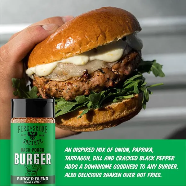 Fire Smoke Society Back Porch Burger assaisonnement 6,5 oz