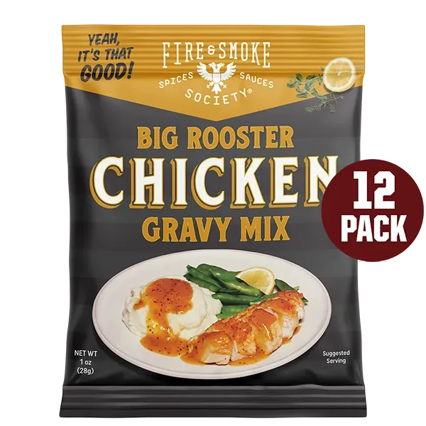 Fire Smoke Society Chicken Gravy sauce poulet 12 sachets