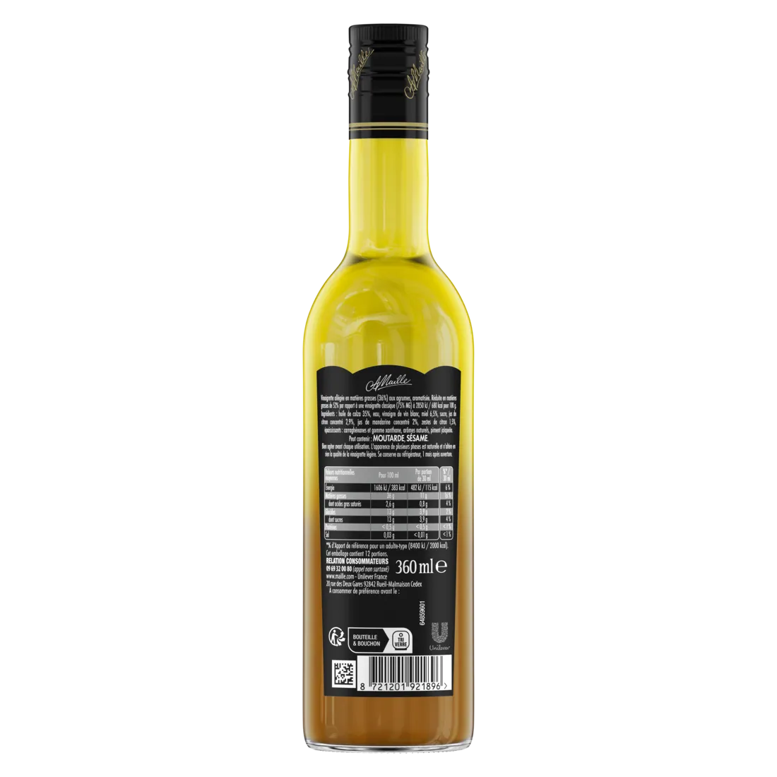 Maille Agrume Miel Citron vinaigrette 360ml fruitée