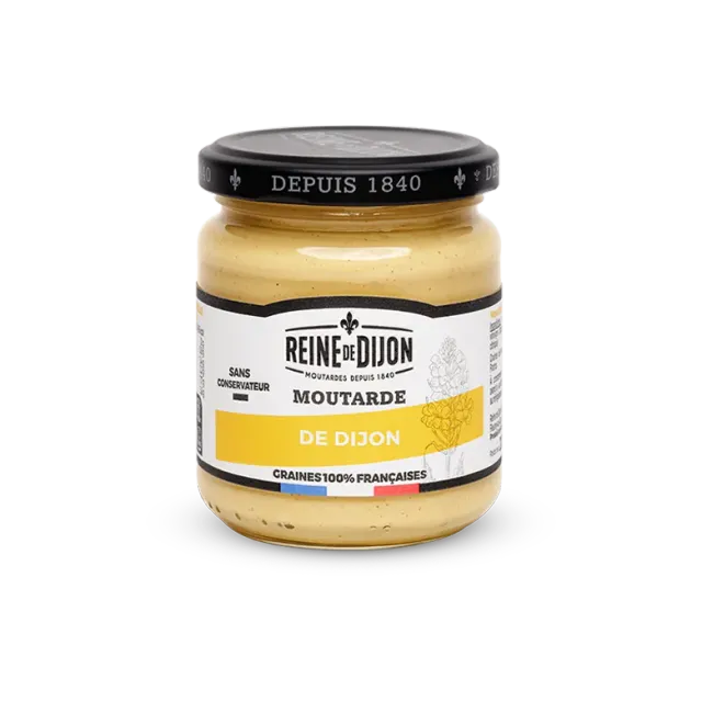 Reine de Dijon Moutarde de Dijon sauce pot pour viandes