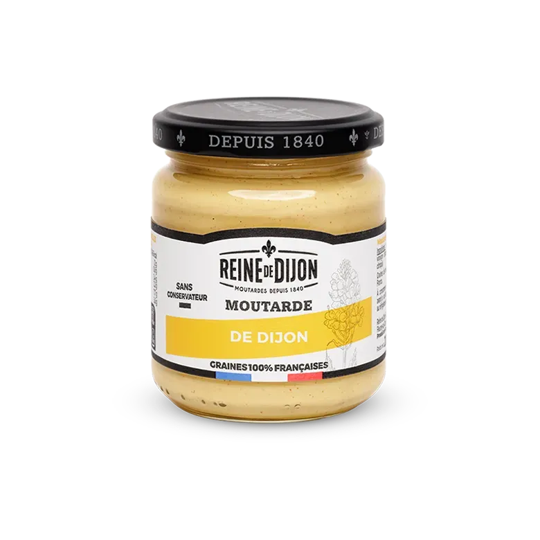 Reine de Dijon Moutarde de Dijon sauce pot pour viandes