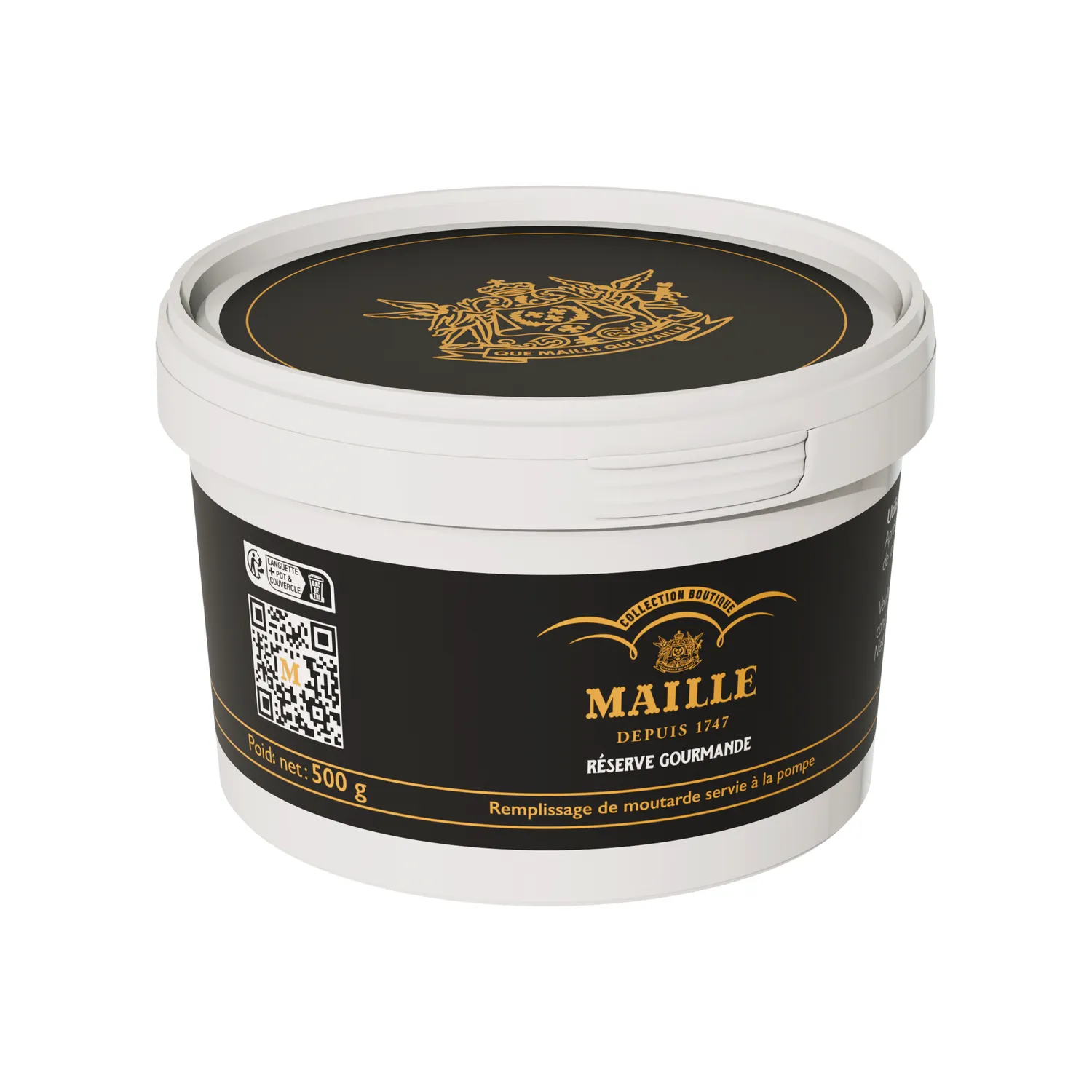 Maille Réserve Gourmande Moutarde au Chardonnay recharge 125g fine