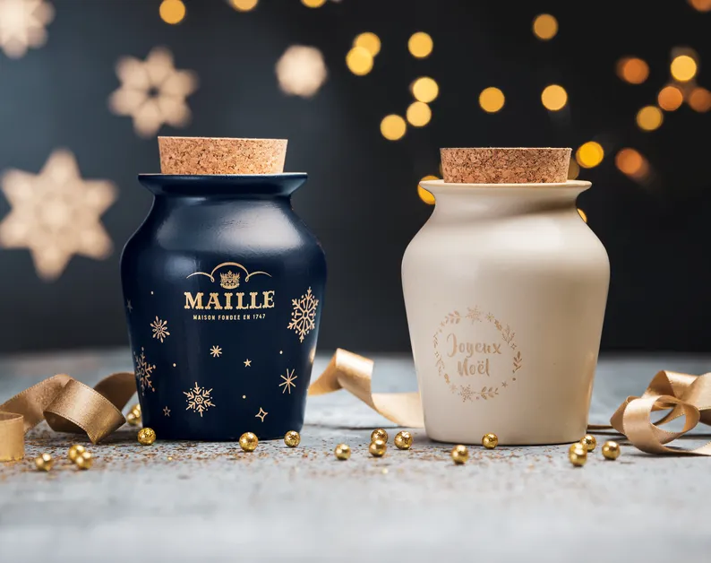 Maille Essentiel Rose coffret moutarde vin blanc 125g sel