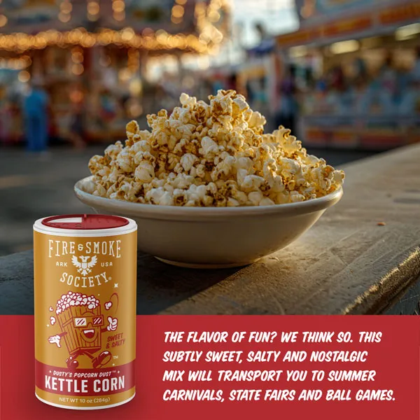 Fire Smoke Society Kettle Corn Dust assaisonnement pop-corn sucré-salé