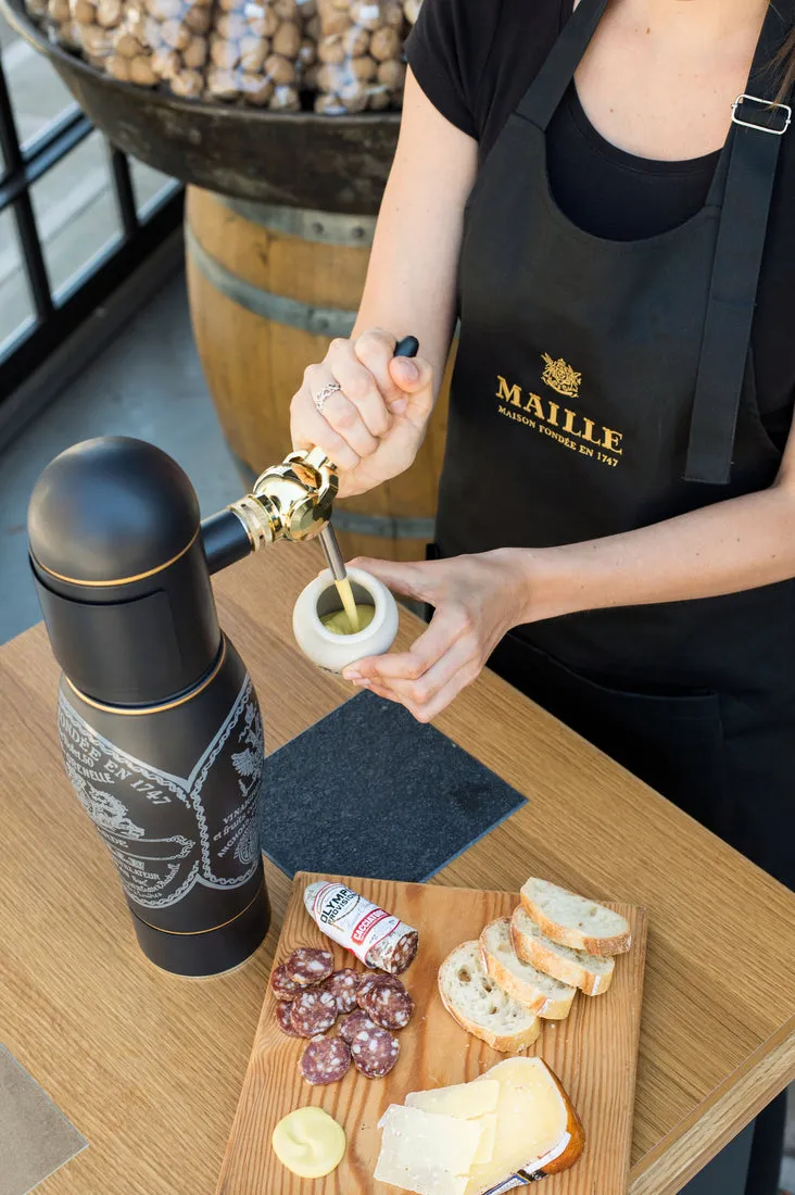 Maille Tablier Noir tablier cuisine noir 90 cm coton