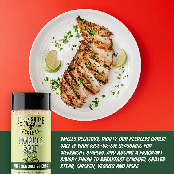 Fire Smoke Society Garlic Salt sel ail persil ciboulette