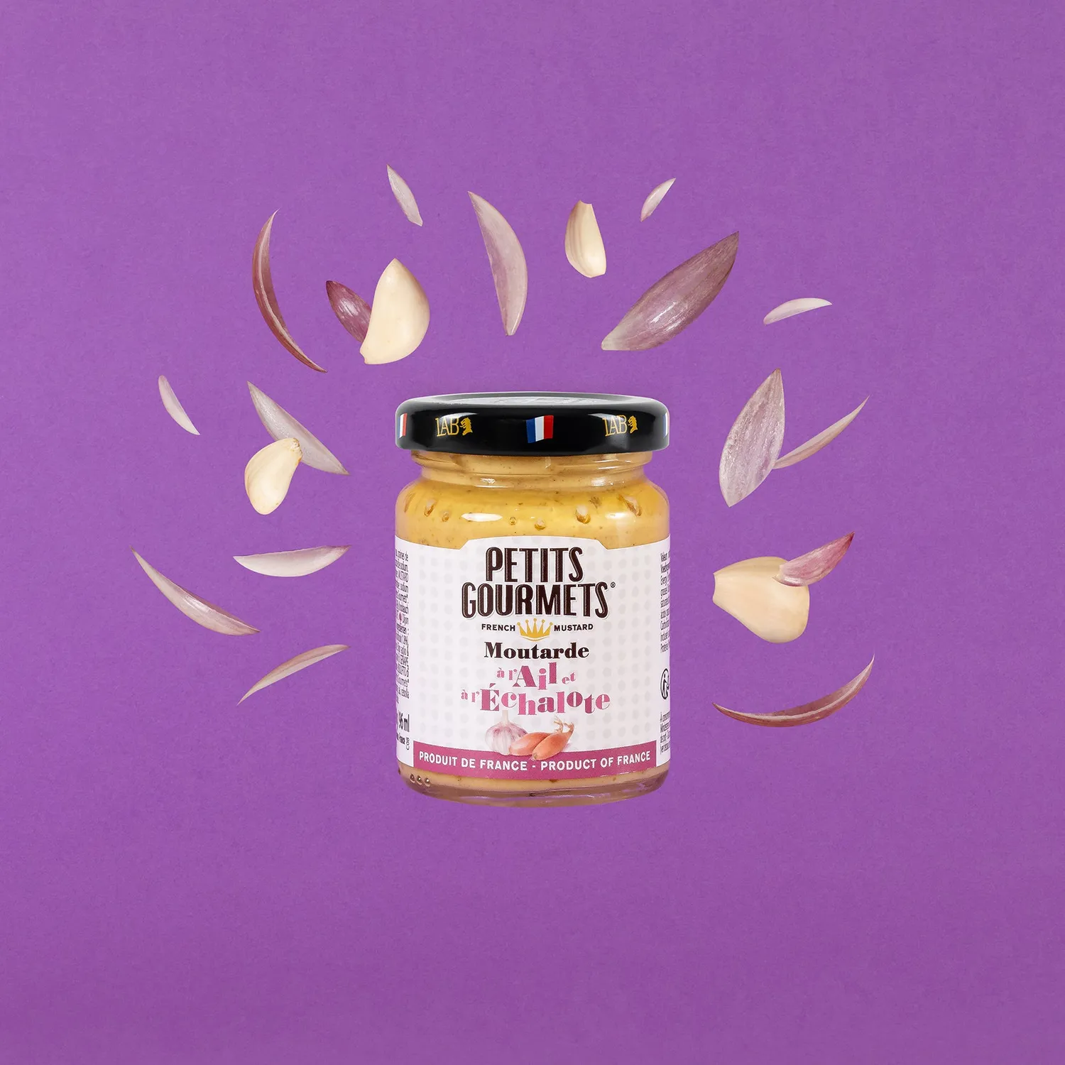 Pommery Petits Gourmets Ail Échalote moutarde 100g fine