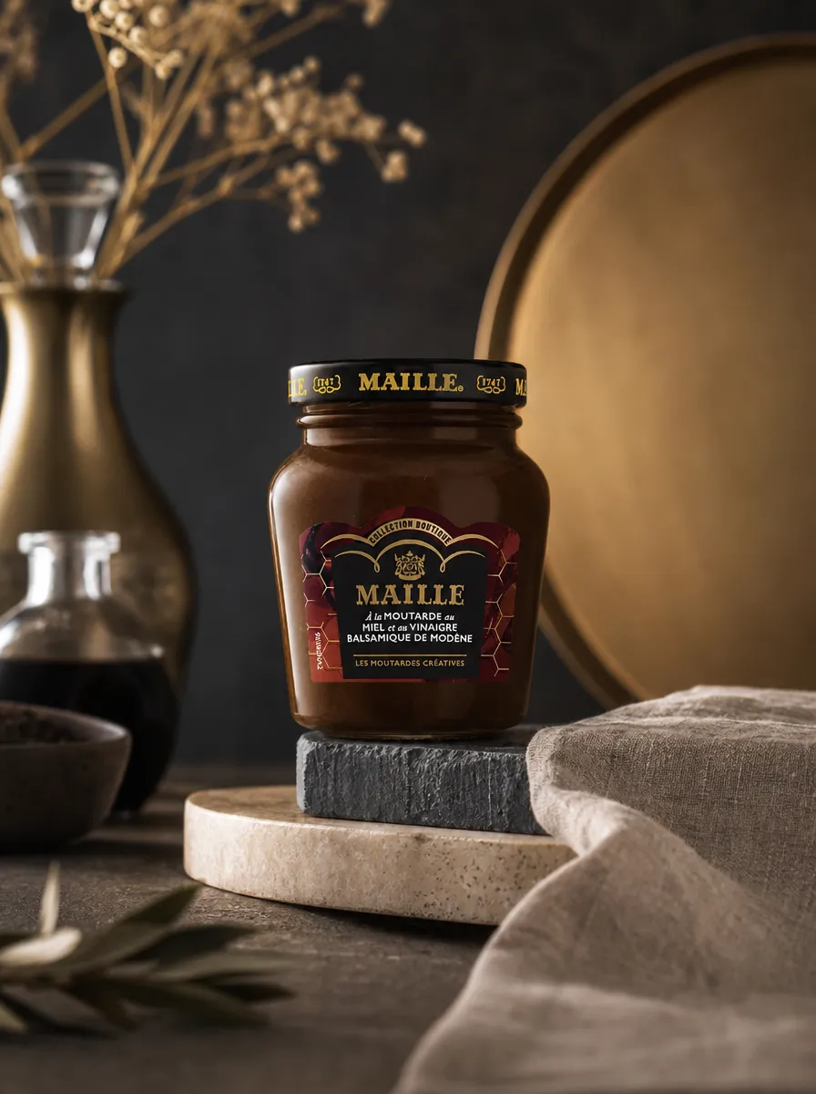 Maille moutarde au miel balsamique Modène 117g douce