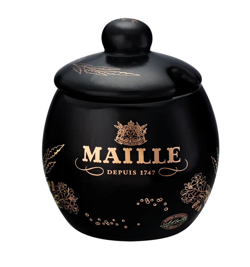 Maille Moutardier blason pot à moutarde avec cuillère