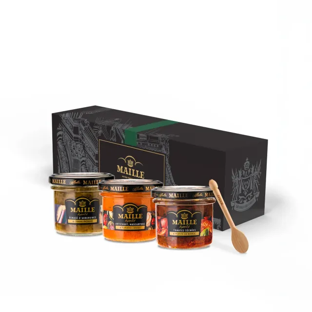 Maille Apéritif Original coffret tartinades 3x95g + spatule