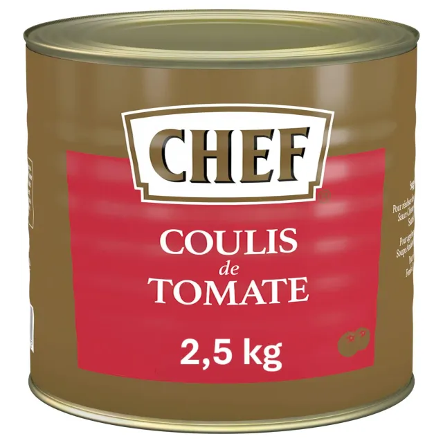 Chef coulis de tomate liquide 2,5 kg équilibré