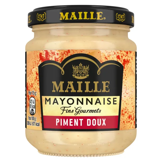 Maille Fins Gourmets mayonnaise piment doux 185g