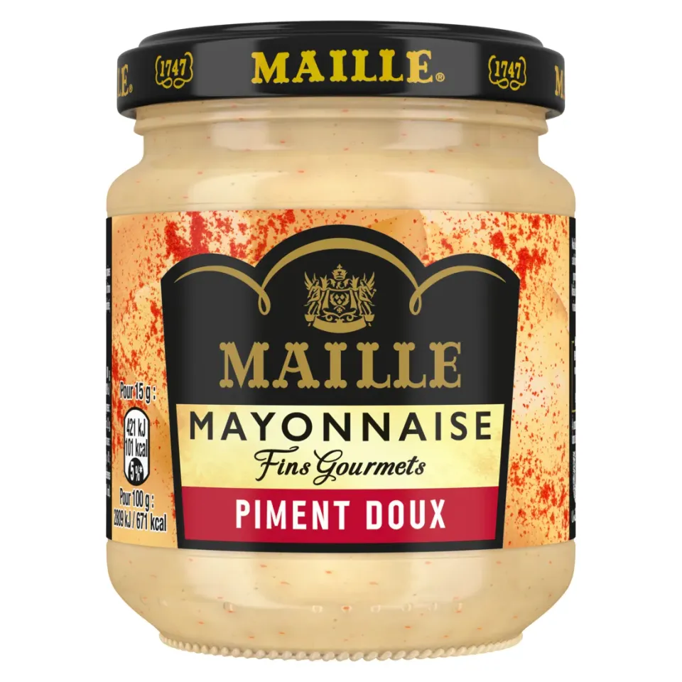 Maille Fins Gourmets mayonnaise piment doux 185g