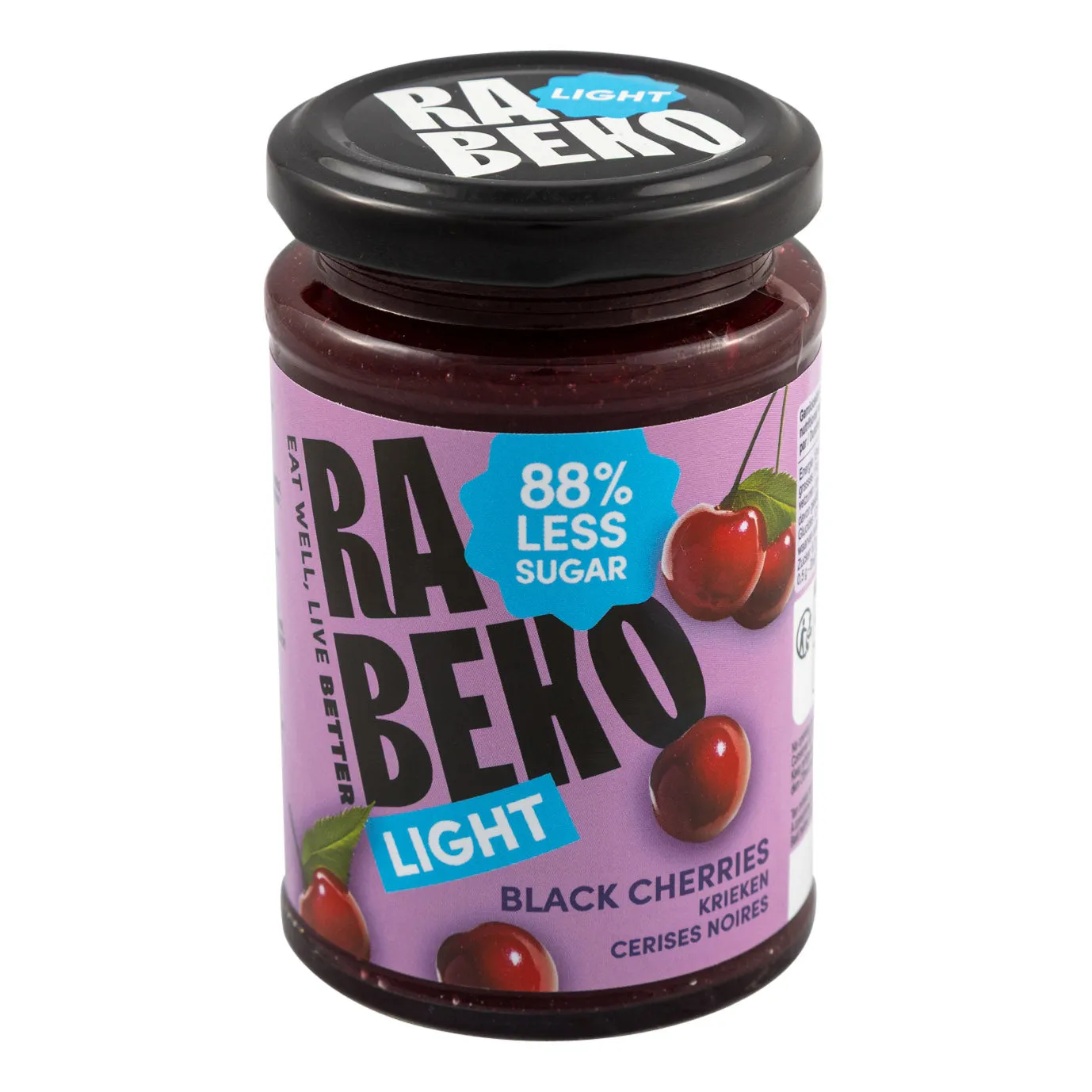 Rabeko Light Jam Krieken confiture cerise lot 6x230g