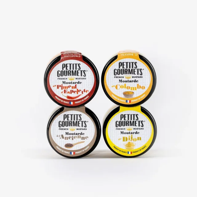Pommery Petits Gourmets pack moutardes 4x25g