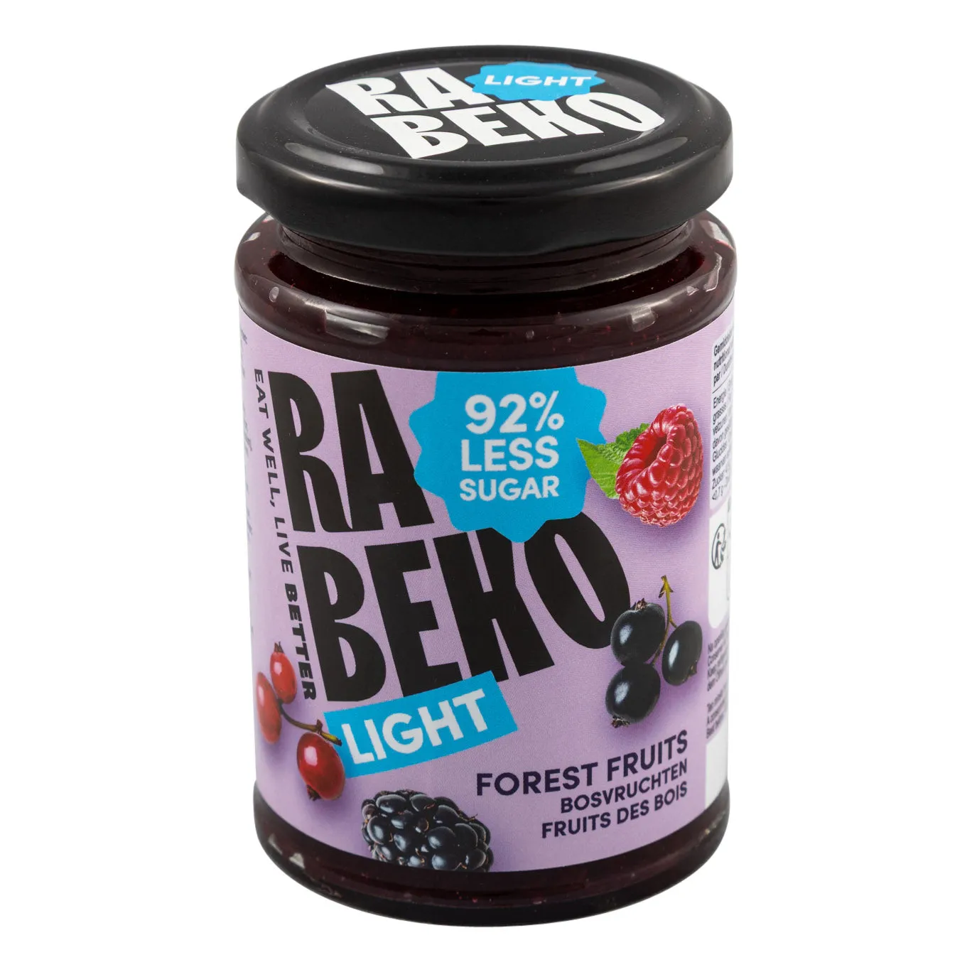 Rabeko Light confiture fruits des bois sans sucre 6x230g