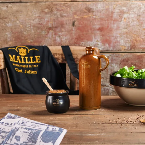 Maille Digoin Cruchon Bi-Matière Noir Pot Grès