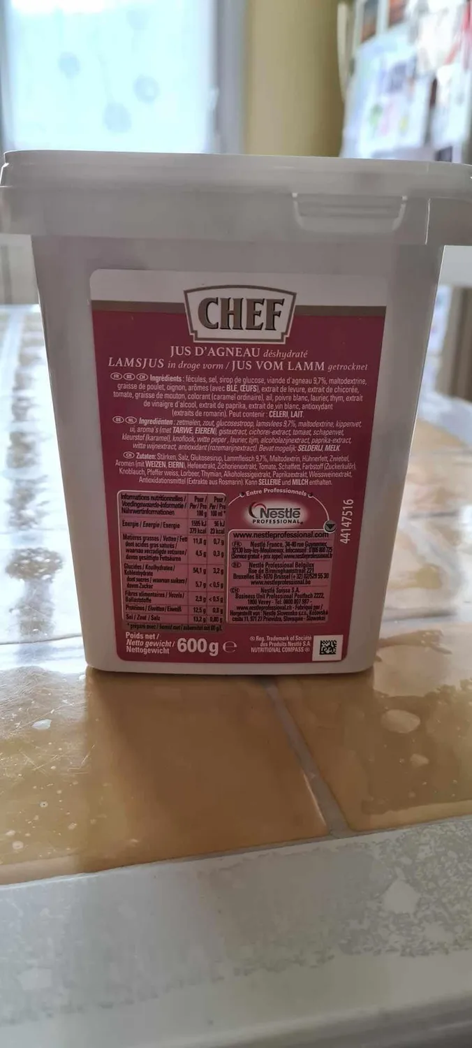 CHEF Jus d'Agneau jus déshydraté 600g