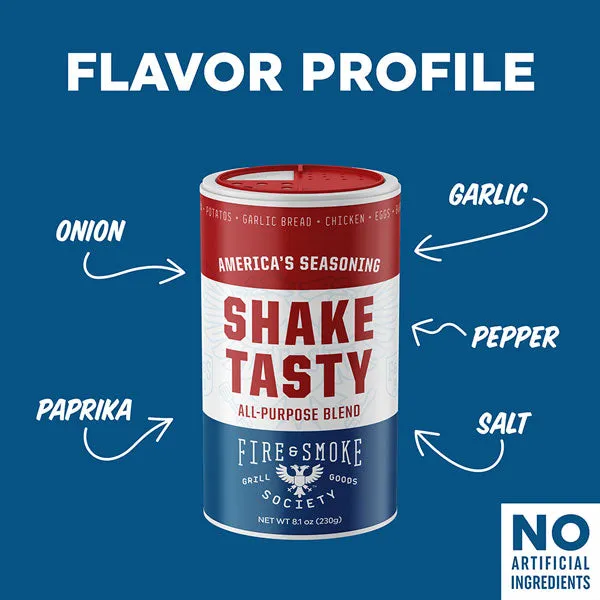 Fire Smoke Society Shake Tasty sel assaisonné 230 g polyvalent