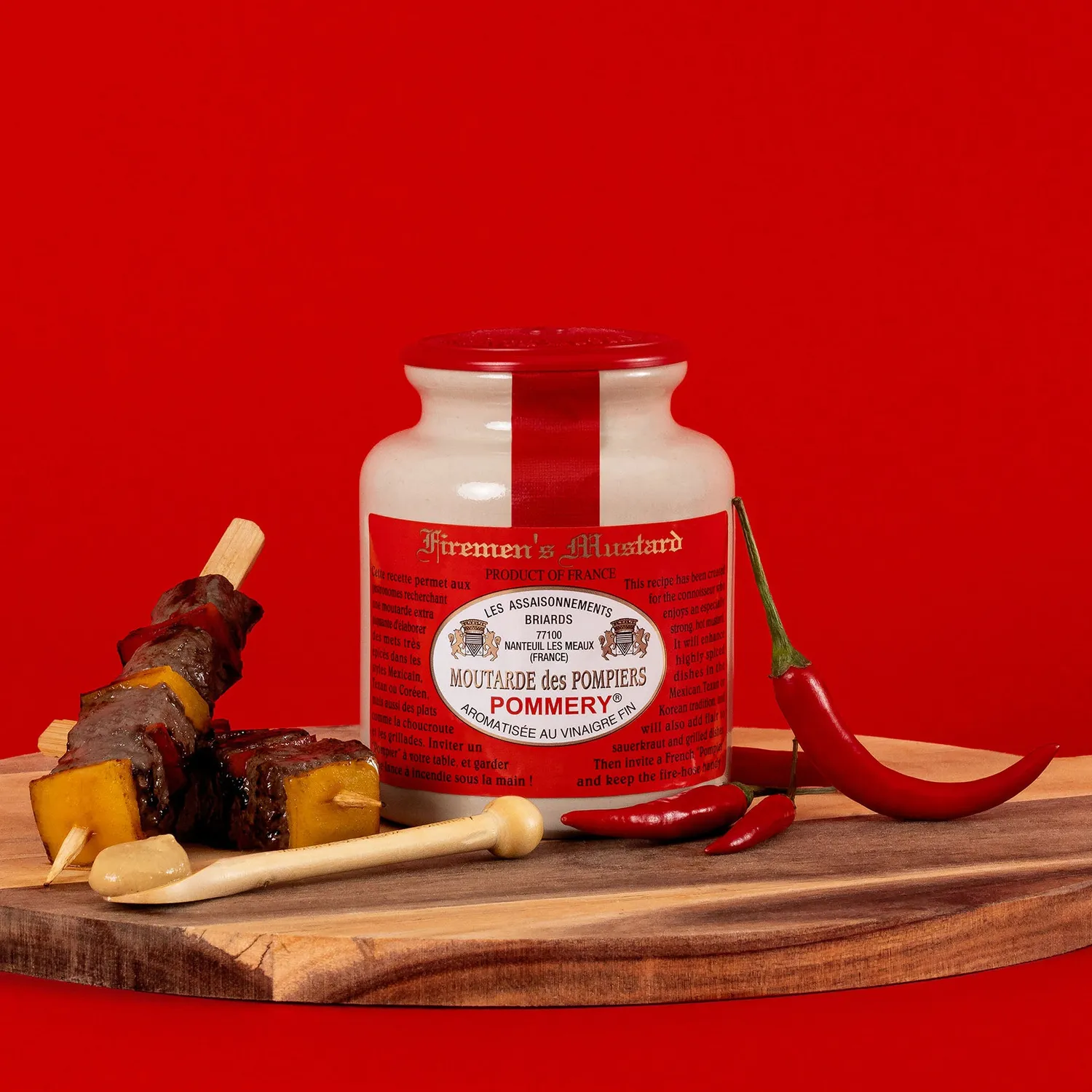 Pommery Moutarde des Pompiers moutarde 250g piment