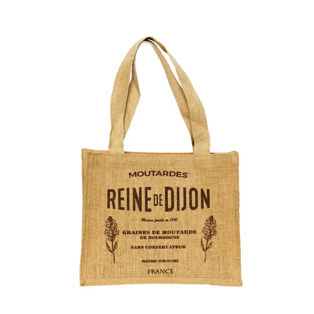 Reine de Dijon sac toile de jute réutilisable