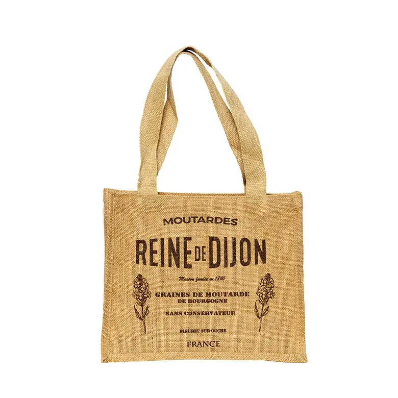 Reine de Dijon sac toile de jute réutilisable