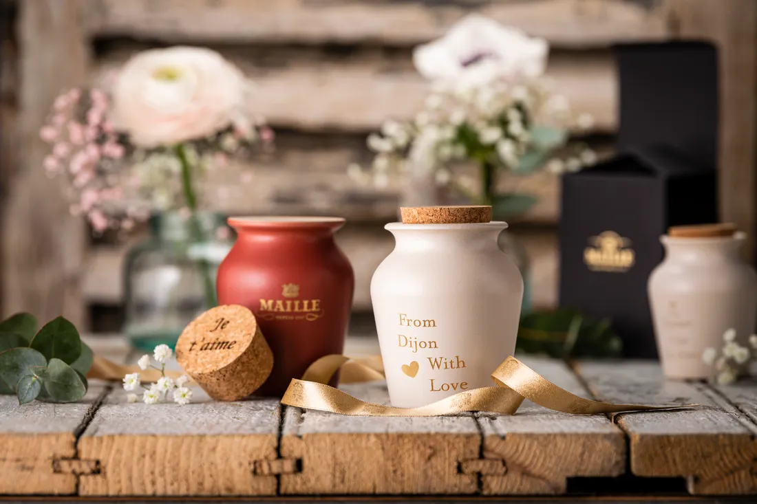 Maille Coffret Duo Signature moutardes 2x125g pots grès