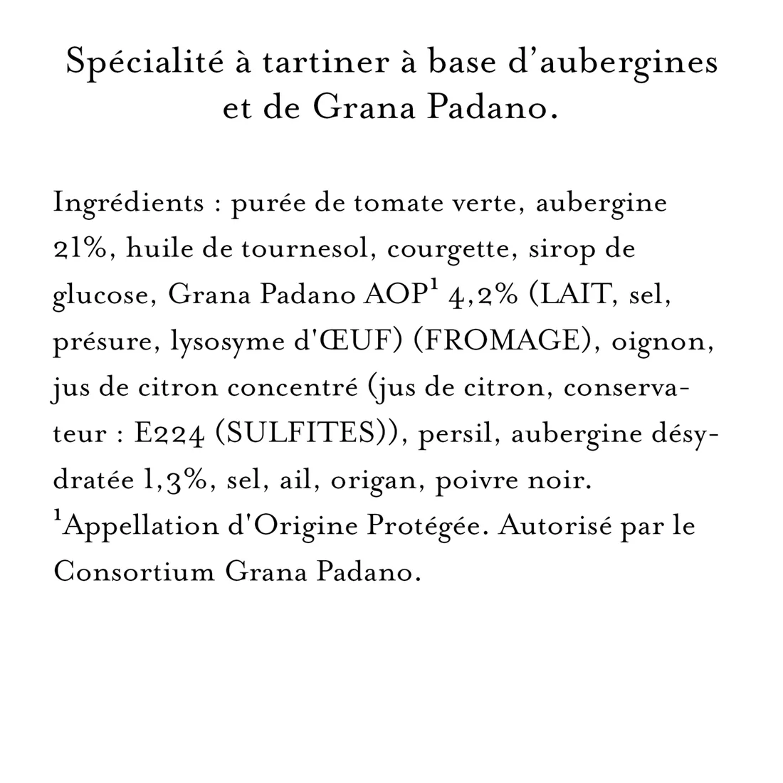 Maille Apéritif Aubergines Grana Padano 95g tartinade