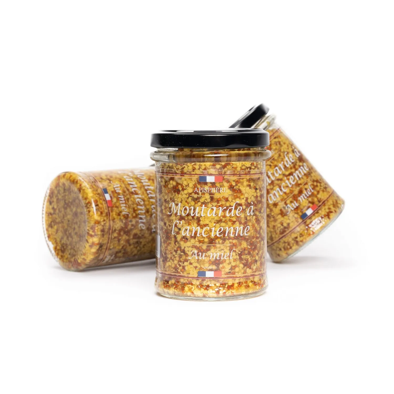 Apisphere moutarde à l'ancienne au miel douce