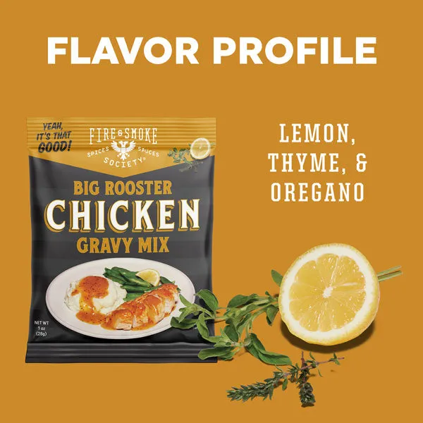 Fire Smoke Society Chicken Gravy sauce poulet 12 sachets
