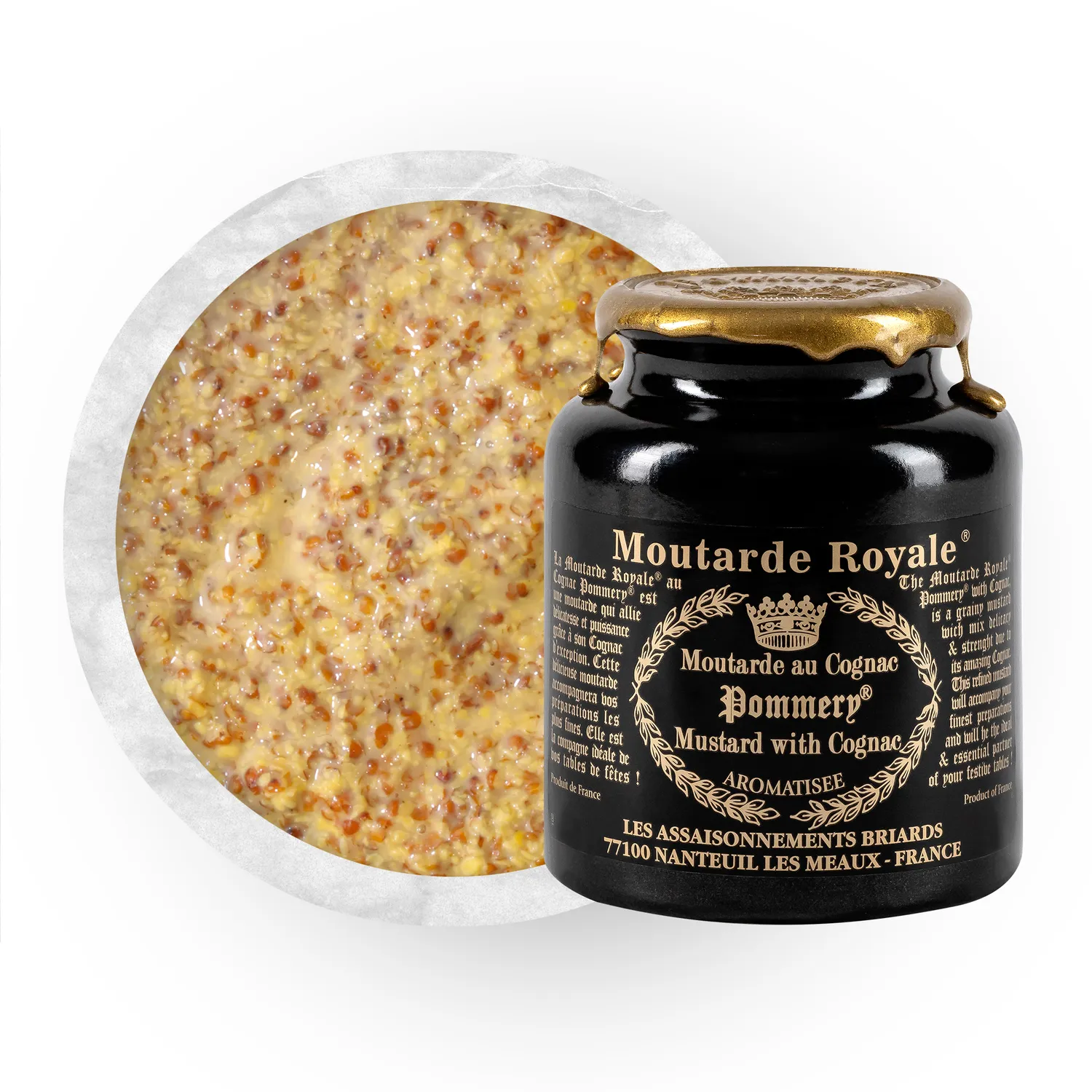 Pommery Royale moutarde au cognac 250g en grains