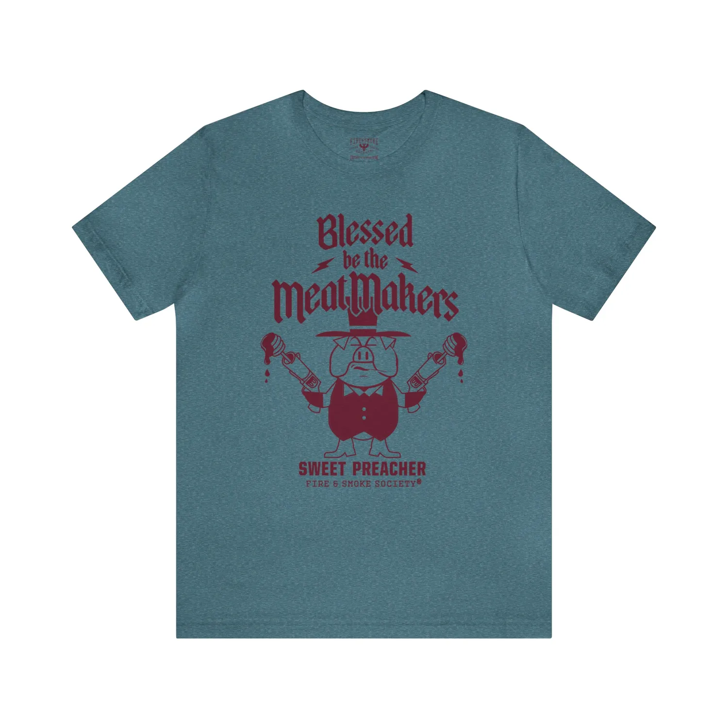 Fire Smoke Society Meat Makers t-shirt coton