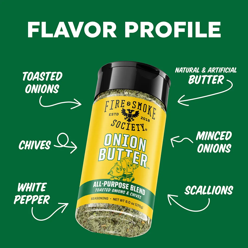 Fire Smoke Society Onion Butter épice oignon 6 oz doux