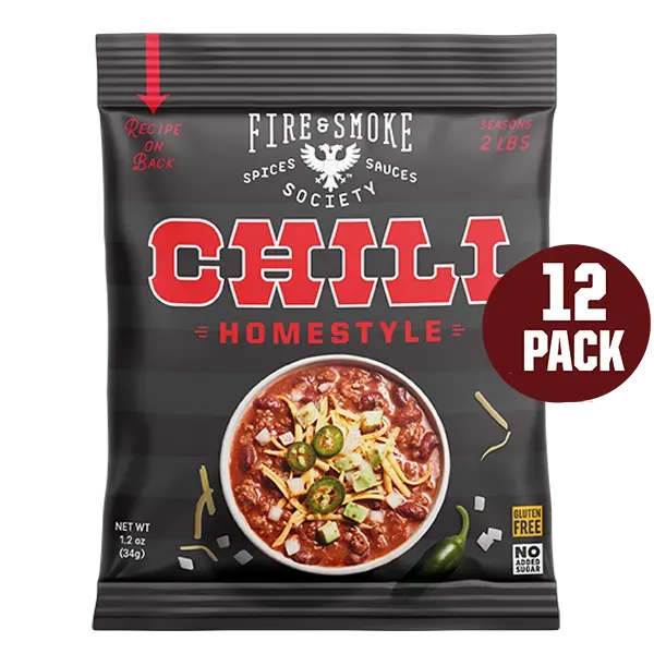 Fire Smoke Society Homestyle Chili mélange chili lot 12 corsé