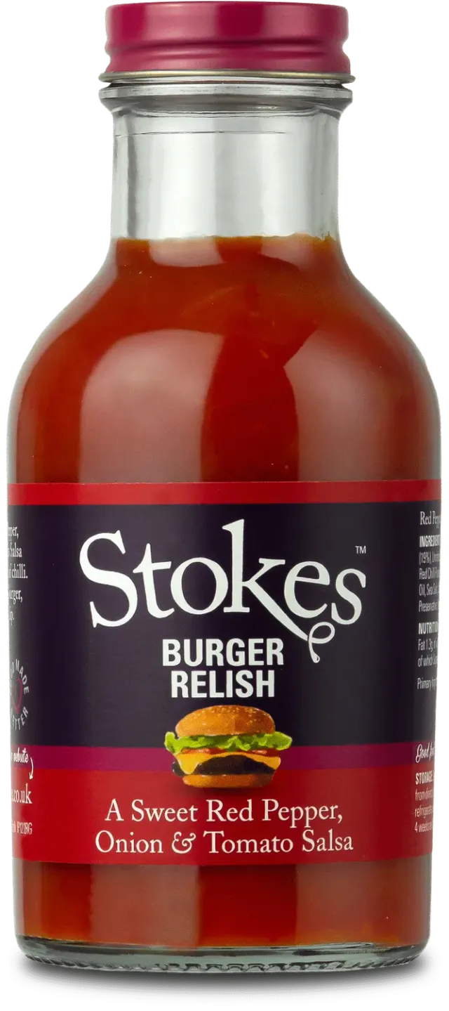 Stokes Burger Relish poivron tomate oignon
