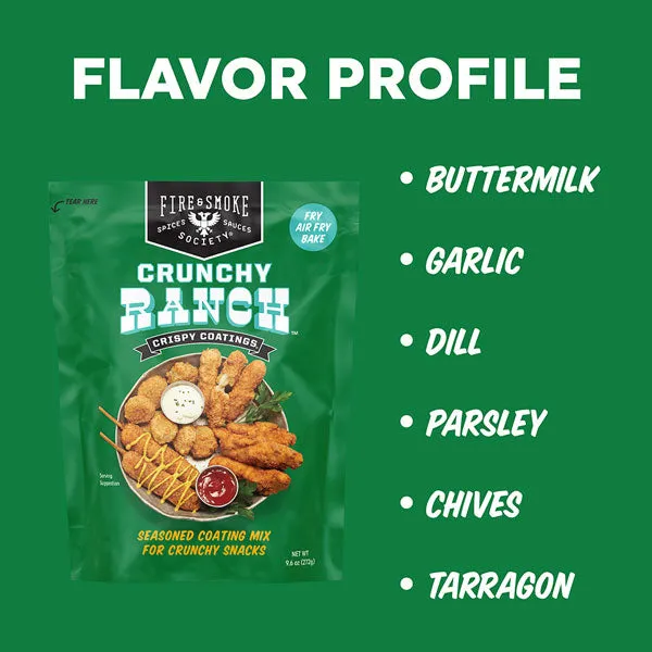 Fire Smoke Society Crunchy Ranch panure ranch crispy