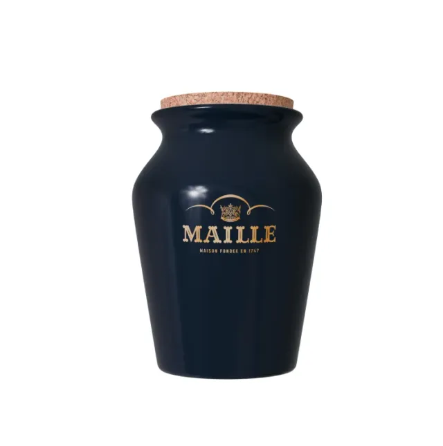 Maille Whisky moutarde poivre fumé pot grès