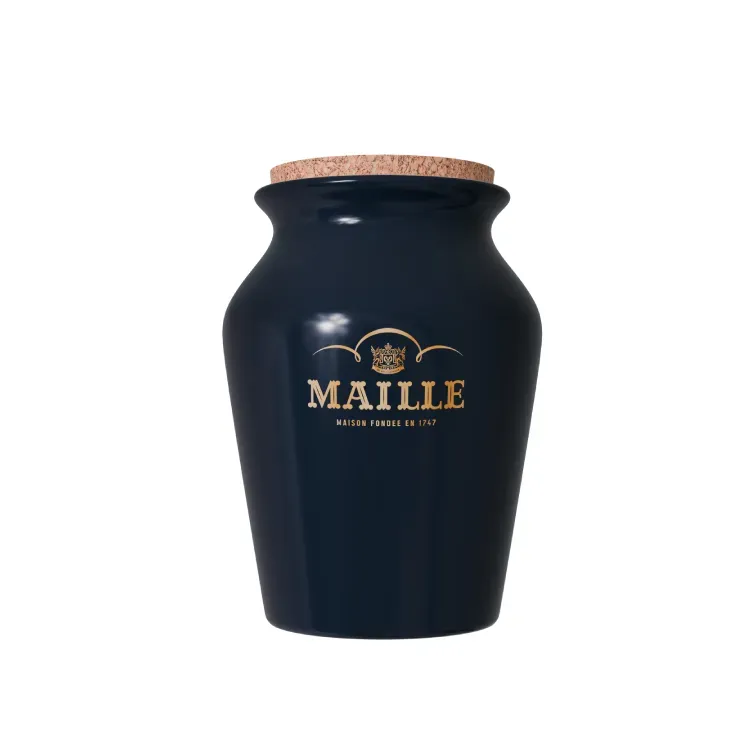 Maille Whisky moutarde poivre fumé pot grès