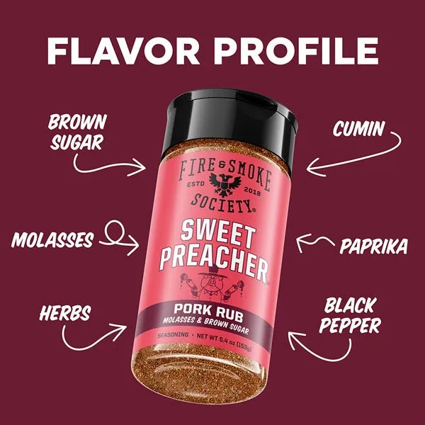 Fire Smoke Society Sweet Preacher rub porc 153 g
