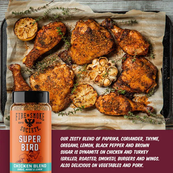 Fire Smoke Society Super Bird rub poulet citron