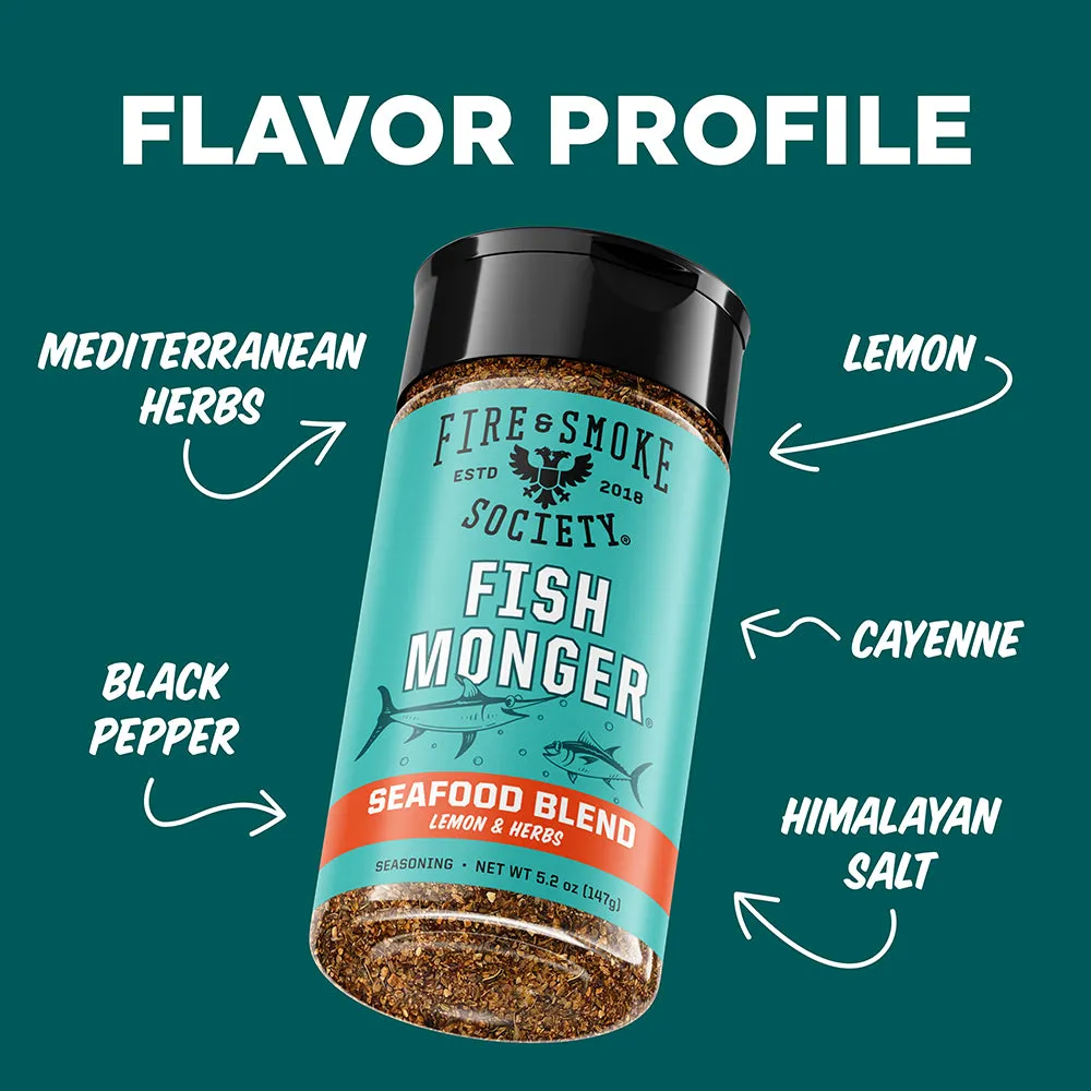 Fire Smoke Society Fish Monger assaisonnement poisson agrumes