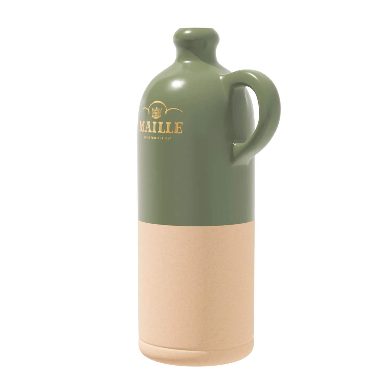Maille Sauge cruchon bi-matière grès Digoin moutarde