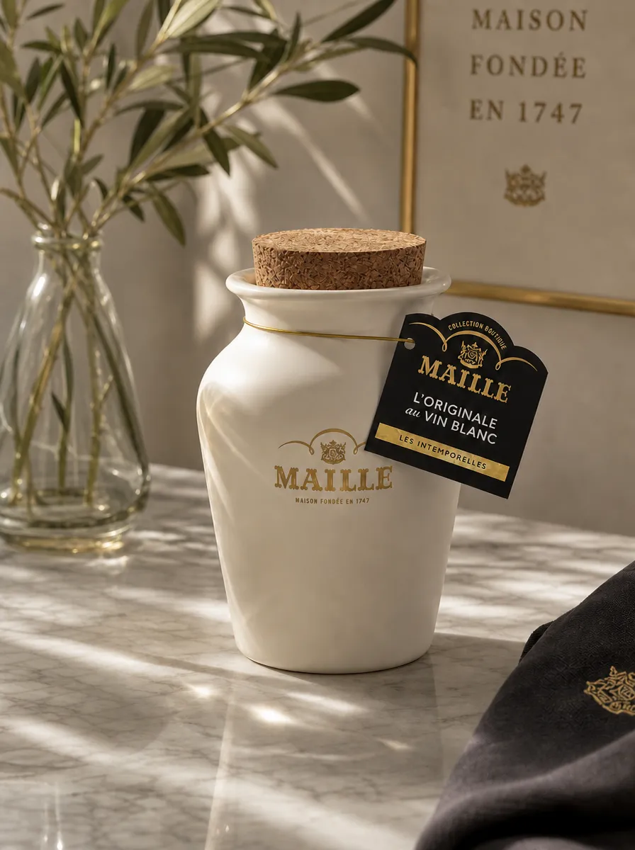 Maille L'Originale moutarde vin blanc pot grès