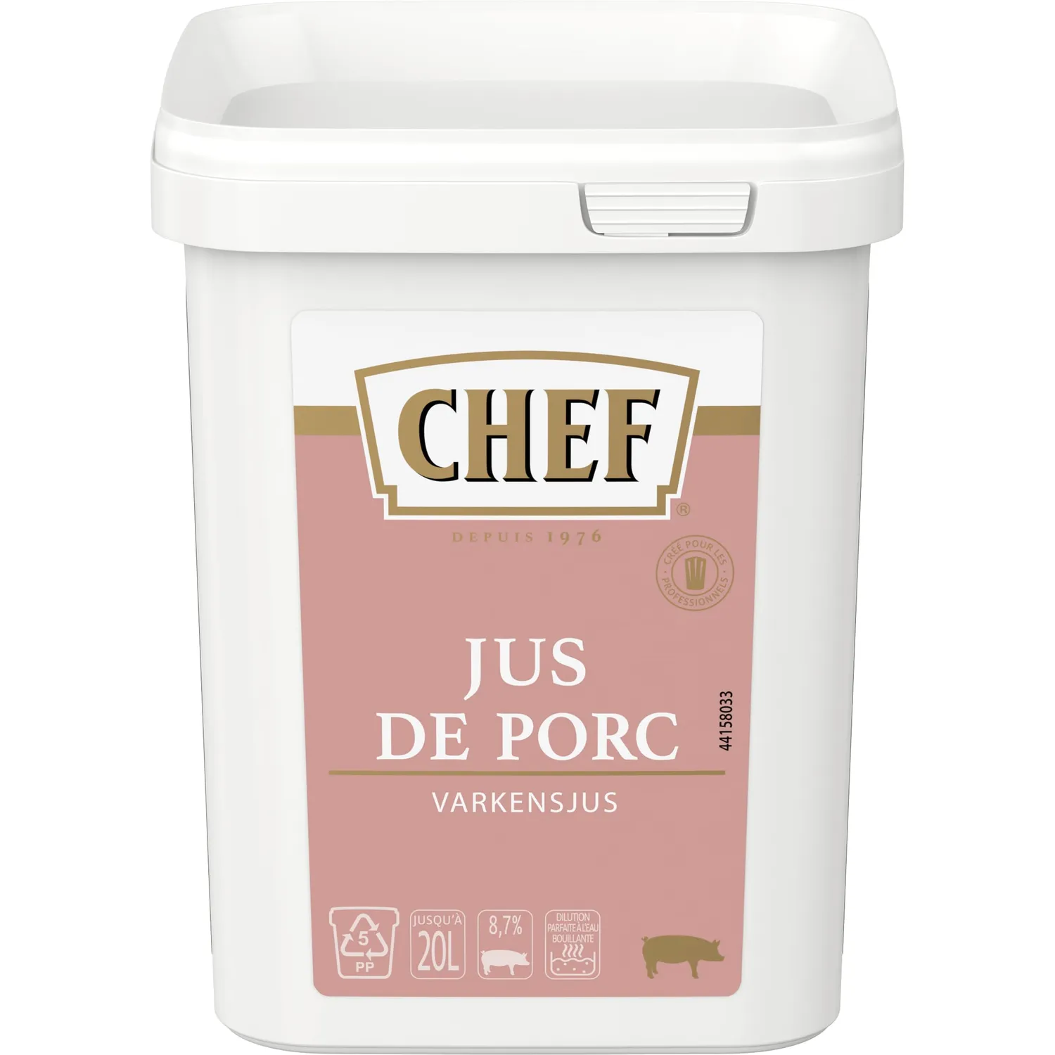 Premium Chef Jus de Porc Déshydraté boîte 600g corsé