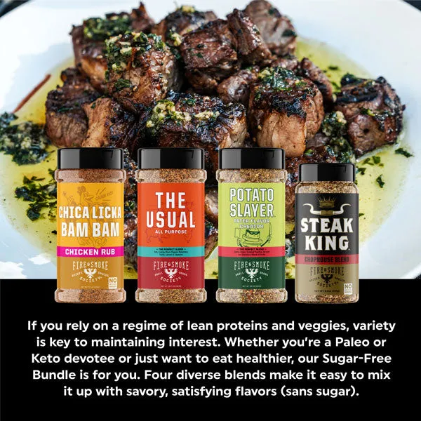Fire Smoke Society Sans Sucre lot 4 épices savory