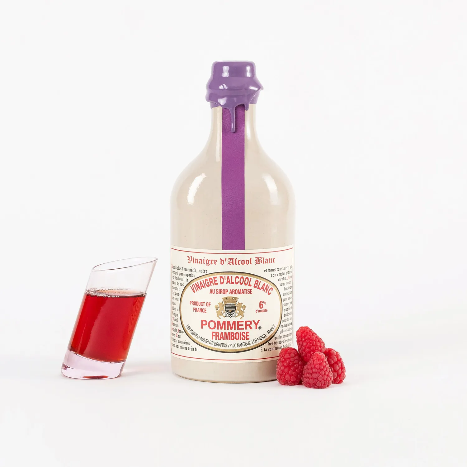 Pommery vinaigre d’alcool 6% framboise 50cl doux