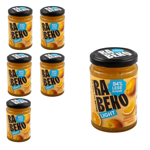 Rabeko Light confiture orange sans sucre 6x230g