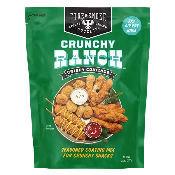 Fire Smoke Society Crunchy Ranch panure ranch crispy